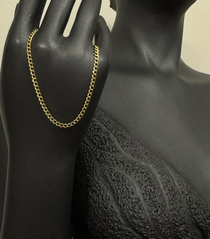 Altın İnce Gurmet Unisex Bileklik