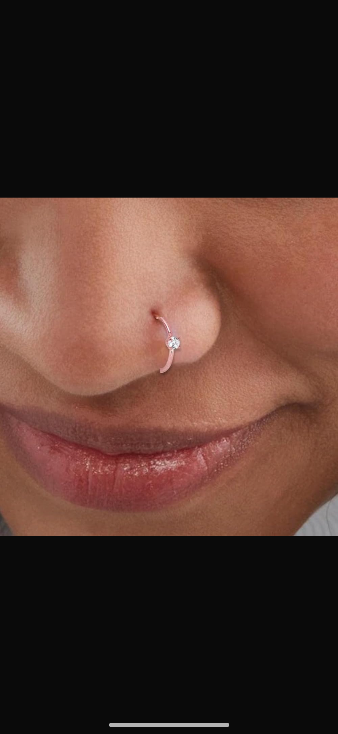 Pırlanta Tektaş Hızma Burun Piercing
